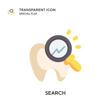 Arama vektör simgesi. Düz çizim. EPS 10 vektörü.