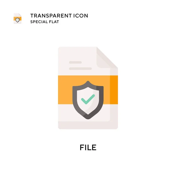 Значок Вектора Файла Иллюстрация Плоском Стиле Вектор Eps — стоковый вектор