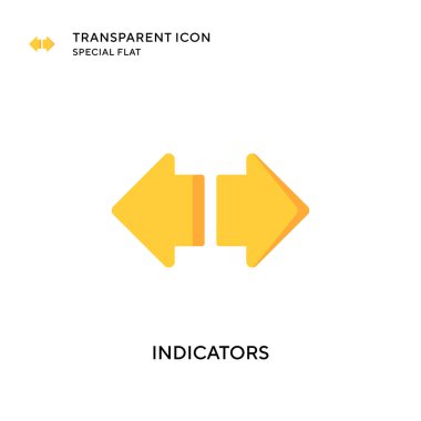Göstergeler vektör simgesi. Düz çizim. EPS 10 vektörü.