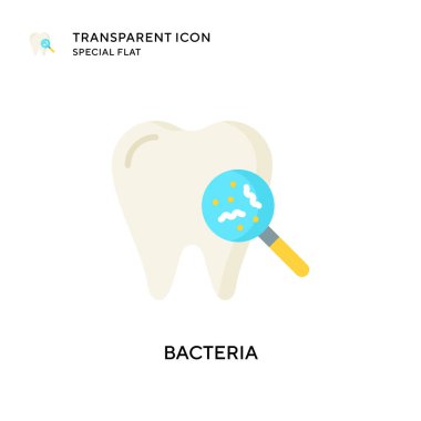 Bakteri vektör simgesi. Düz çizim. EPS 10 vektörü.