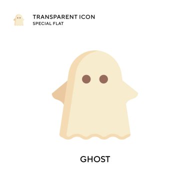 Hayalet vektör simgesi. Düz çizim. EPS 10 vektörü.