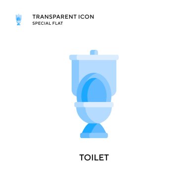 Tuvalet vektörü simgesi. Düz çizim. EPS 10 vektörü.