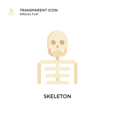 İskelet vektör simgesi. Düz çizim. EPS 10 vektörü.