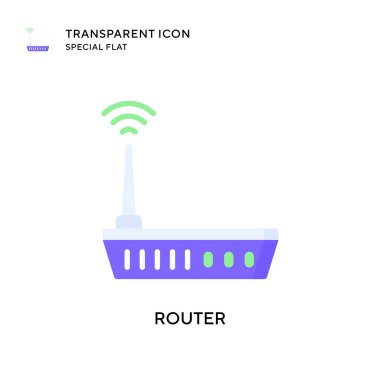 Yönlendirici vektör simgesi. Düz çizim. EPS 10 vektörü.