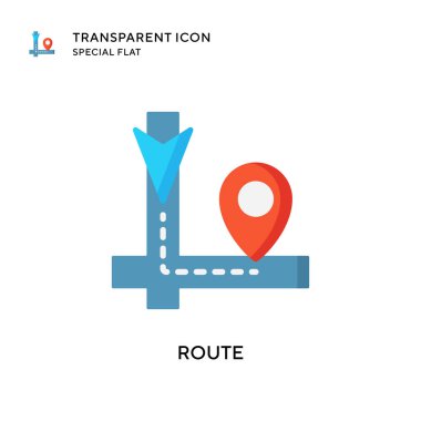 Yönlendirme simgesi. Düz çizim. EPS 10 vektörü.