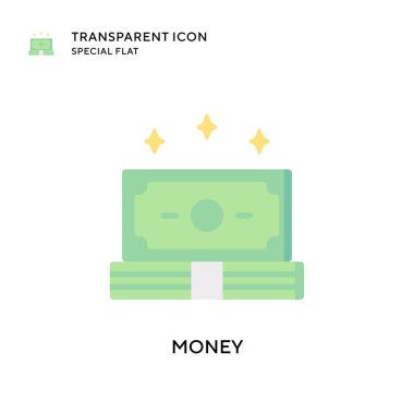 Para vektör simgesi. Düz çizim. EPS 10 vektörü.