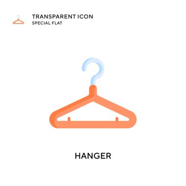 Askı vektör simgesi. Düz çizim. EPS 10 vektörü.