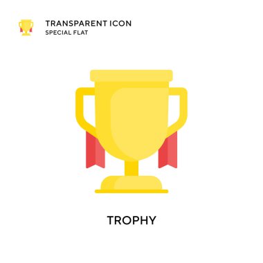 Ödül vektör simgesi. Düz çizim. EPS 10 vektörü.