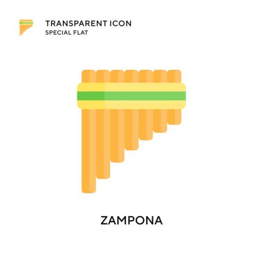 Zampona vektör simgesi. Düz çizim. EPS 10 vektörü.