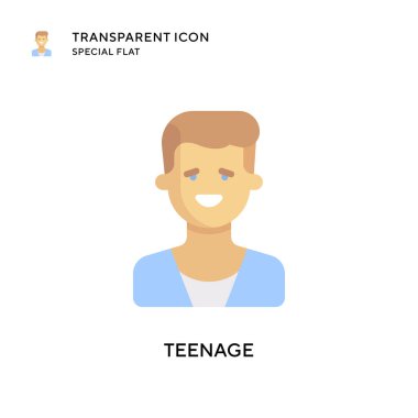 Gençlik vektör simgesi. Düz çizim. EPS 10 vektörü.