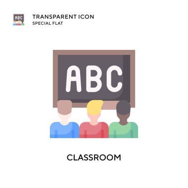 Sınıf vektör simgesi. Düz çizim. EPS 10 vektörü.