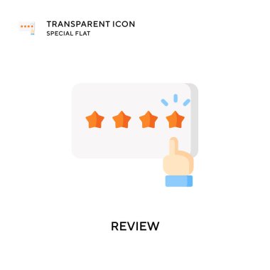 Vektör simgesini gözden geçir. Düz çizim. EPS 10 vektörü.