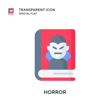 Korku vektör simgesi. Düz çizim. EPS 10 vektörü.