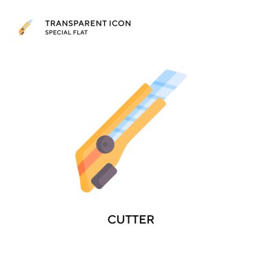 Kesici vektör simgesi. Düz çizim. EPS 10 vektörü.