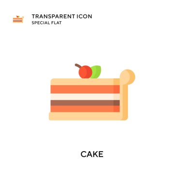 Kek vektör simgesi. Düz çizim. EPS 10 vektörü.