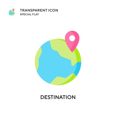 Hedef vektör simgesi. Düz çizim. EPS 10 vektörü.