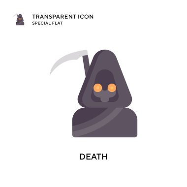Ölüm vektörü ikonu. Düz çizim. EPS 10 vektörü.