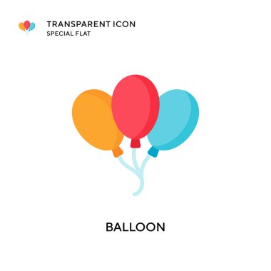 Balon vektör simgesi. Düz çizim. EPS 10 vektörü.