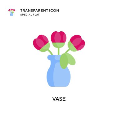 Vazo vektör simgesi. Düz çizim. EPS 10 vektörü.