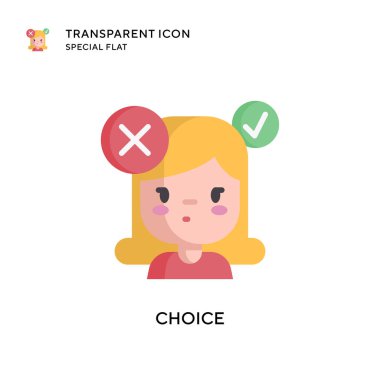 Seçim vektör simgesi. Düz çizim. EPS 10 vektörü.