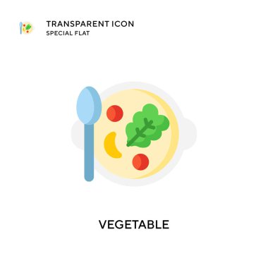 Sebze vektör simgesi. Düz çizim. EPS 10 vektörü.