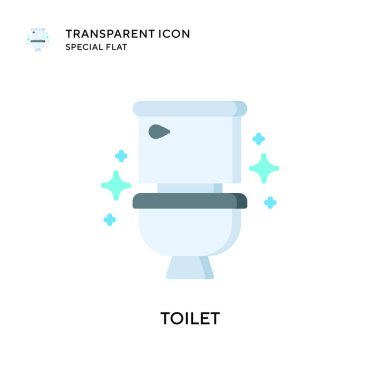 Tuvalet vektörü simgesi. Düz çizim. EPS 10 vektörü.