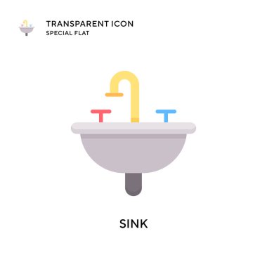 Batırma vektör simgesi. Düz çizim. EPS 10 vektörü.