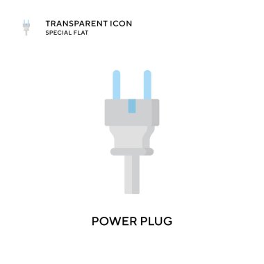 Güç dolgu vektör simgesi. Düz çizim. EPS 10 vektörü.
