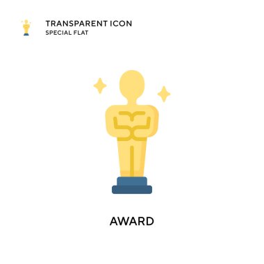 Ödül vektör ikonu. Düz çizim. EPS 10 vektörü.