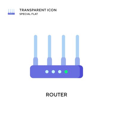Yönlendirici vektör simgesi. Düz çizim. EPS 10 vektörü.