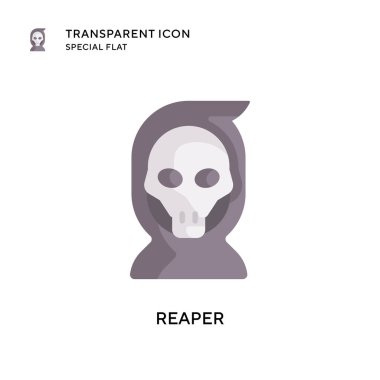 Azrail vektör simgesi. Düz çizim. EPS 10 vektörü.