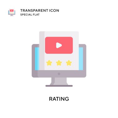 Beğeni vektörü simgesi. Düz çizim. EPS 10 vektörü.