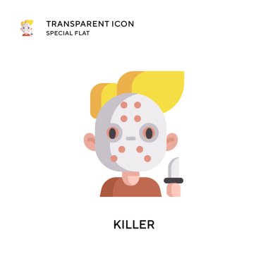 Öldürücü vektör simgesi. Düz çizim. EPS 10 vektörü.