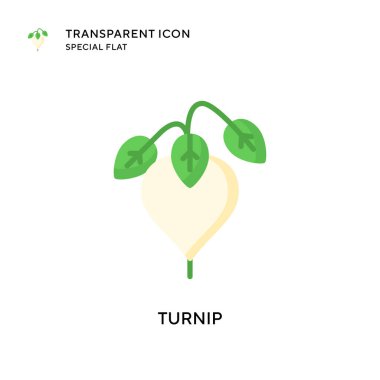 Şalgam vektör simgesi. Düz çizim. EPS 10 vektörü.