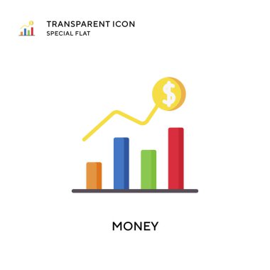 Para vektör simgesi. Düz çizim. EPS 10 vektörü.