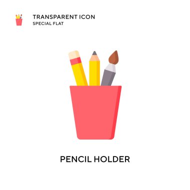 Kalem tutacağı vektör simgesi. Düz çizim. EPS 10 vektörü.