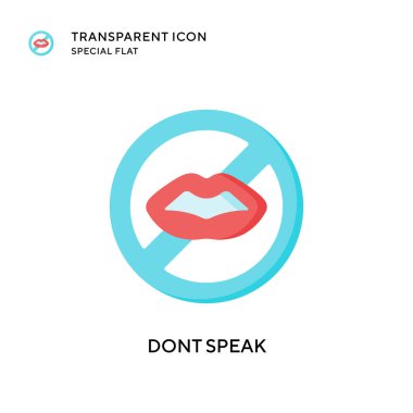 Vektör simgesini konuşma. Düz çizim. EPS 10 vektörü.