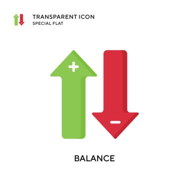 Denge vektör simgesi. Düz çizim. EPS 10 vektörü.