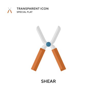 Makas vektör simgesi. Düz çizim. EPS 10 vektörü.