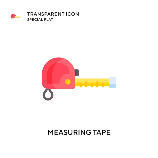 Mäter Tejpvektorikonen Platt Stil Illustration Eps Vektor — Stock vektor