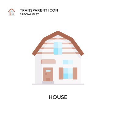 Ev vektör simgesi. Düz çizim. EPS 10 vektörü.