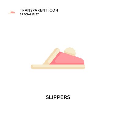 Terlik vektör simgesi. Düz çizim. EPS 10 vektörü.