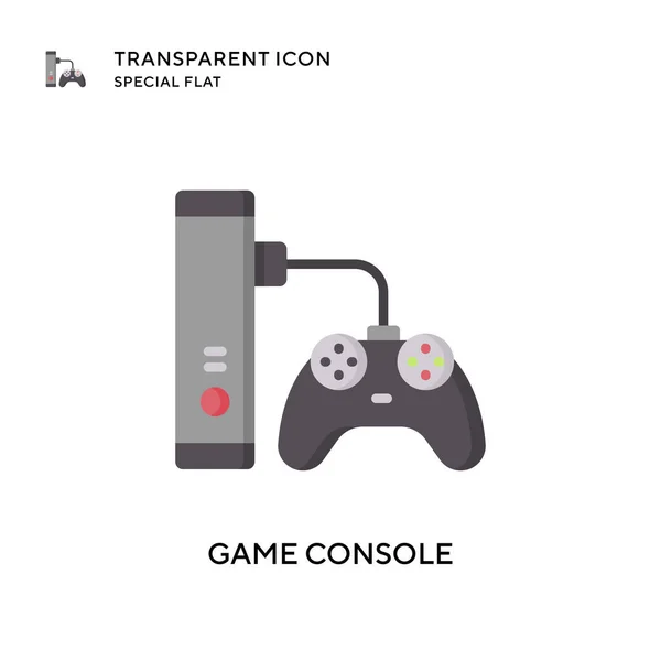 Ícone Vetor Console Jogo Ilustração Estilo Plano Vetor Eps —  Vetores de Stock