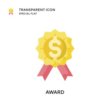 Ödül vektör ikonu. Düz çizim. EPS 10 vektörü.