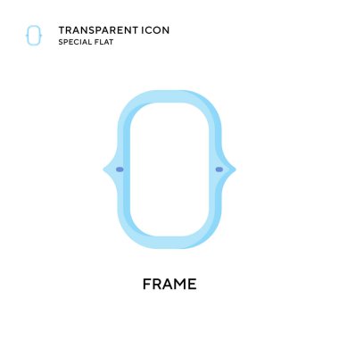 Çerçeve vektör simgesi. Düz çizim. EPS 10 vektörü.