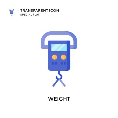 Ağırlık vektör simgesi. Düz çizim. EPS 10 vektörü.