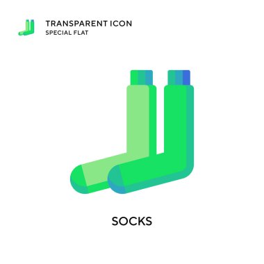Çorap vektör ikonu. Düz çizim. EPS 10 vektörü.