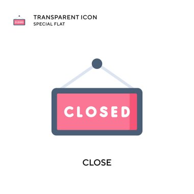 Vektör simgesini kapat. Düz çizim. EPS 10 vektörü.