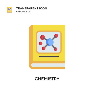 Kimya vektör simgesi. Düz çizim. EPS 10 vektörü.