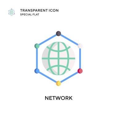 Ağ vektör simgesi. Düz çizim. EPS 10 vektörü.